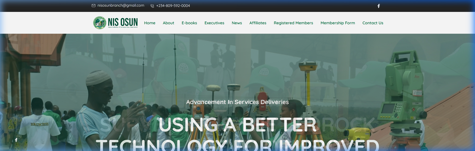 NIS Osun State Branch shown on a desktop screen